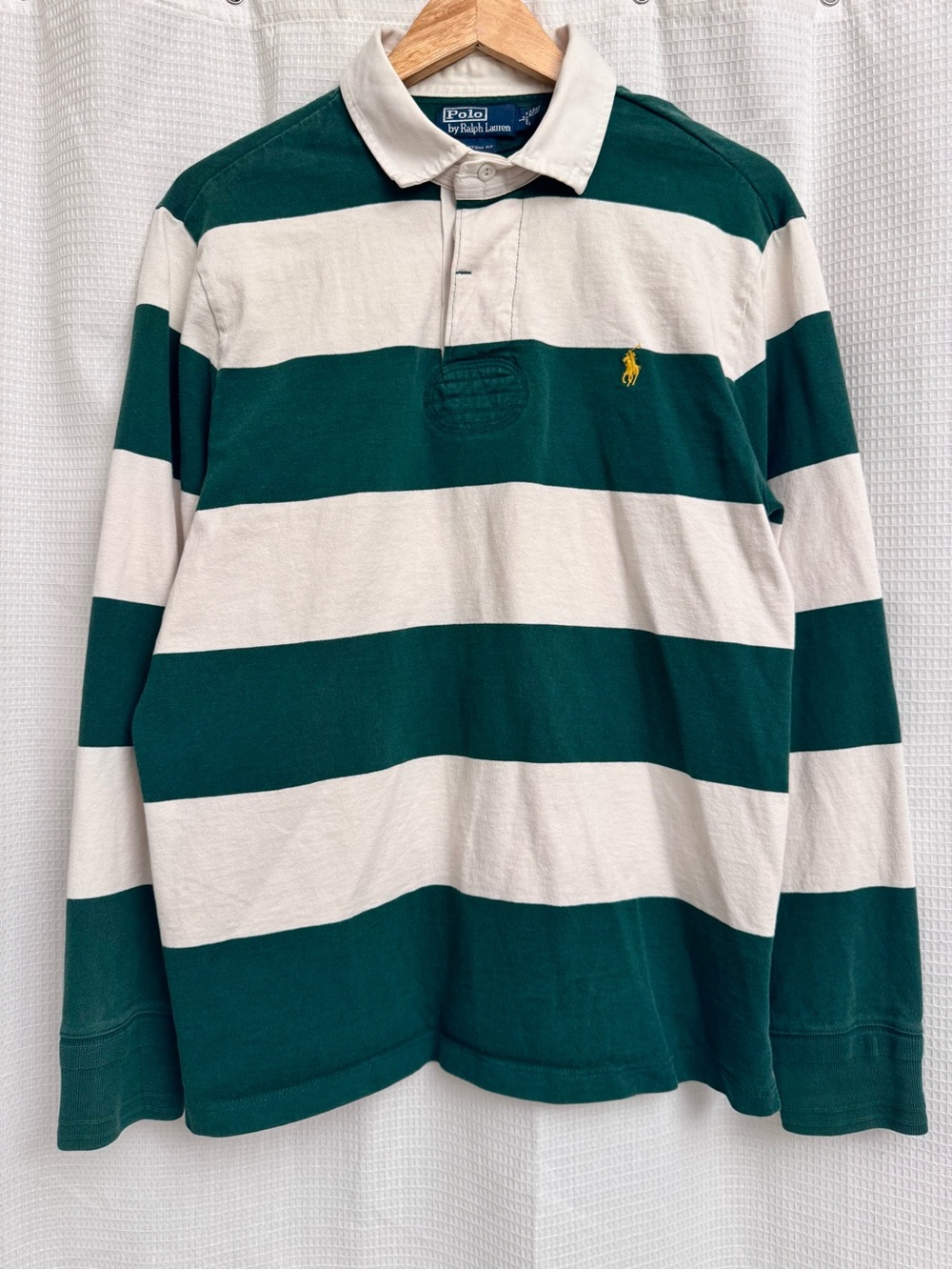 Polo Ralph Lauren Striped Rugby Shirt (Green/White)